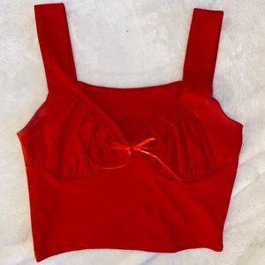 NWOT SHEIN Red Crop Top